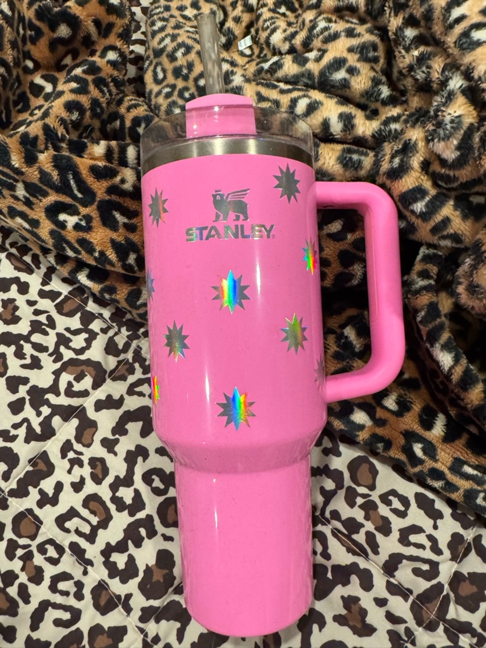 Stanley Pink 40oz Travel Mug